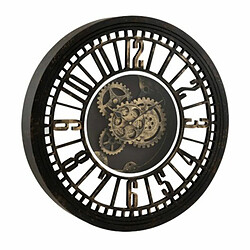 Paris Prix Horloge Murale Mécanisme Miroir 60cm Noir & Or