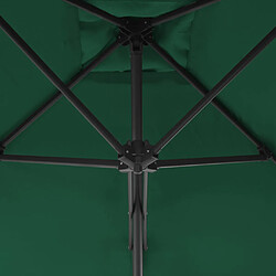 Acheter vidaXL Parasol d'extérieur avec mât en acier 300 cm Vert