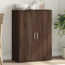 vidaXL Buffet chêne marron 60x31x84 cm bois d'ingénierie