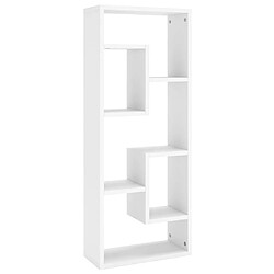 Maison Chic Étagère murale flottante,Etagère de rangement Blanc 36x16x90 cm Aggloméré -MN81737