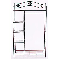 Mendler Portemanteau / garderobe / étagère / penderie / patère Genève, 100x43x172cm, métal