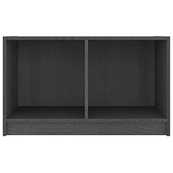 Acheter vidaXL Meuble TV Gris 70x33x42 cm Bois de pin massif