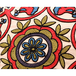 P01 petit coton frais vigne motif broderie taie d'oreiller de fleur maison salon salon canapé de chevet de haute qualité coussin d'oreiller