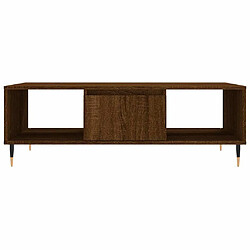 Maison Chic Table basse,Table Console Table d'appoint, Table pour salon chêne marron 104x60x35 cm bois d'ingénierie -MN58147 pas cher