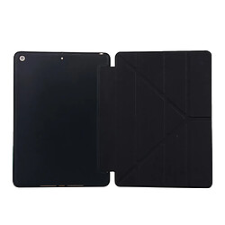 Acheter Etui en PU + silicone déformé avec support noir pour votre Apple iPad 10.2 (2019)