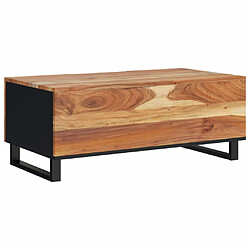 Acheter vidaXL Table basse 100x54x40 cm bois d'acacia solide et d'ingénierie