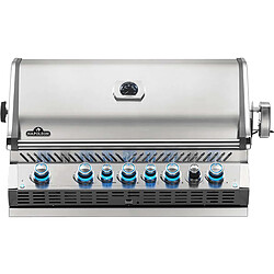 Barbecue gaz encastrable Prestige Pro 665 inox 4 brûleurs + Sizzle Zone + brûleur arrière + Fumage / Napoleon