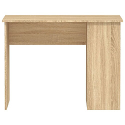 Avis vidaXL Bureau chêne sonoma 100x55x75 cm bois d'ingénierie