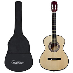 vidaXL Guitare classique avec sac pour débutants 4/4 39"