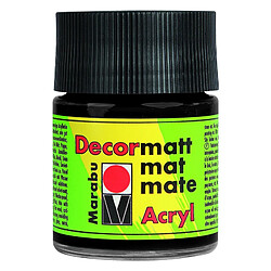 Marabu Peinture acrylique 'Decormatt', noir, 50 ml, ()