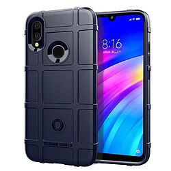 Wewoo Coque Housse en silicone de couverture protection antichoc totale pour Xiaomi Redmi 7 (bleu)