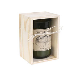 The Home Deco Factory Bougie senteur bois de Santal en coffret oenologie Château vin rouge.