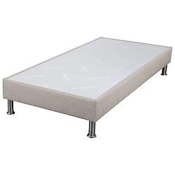 Ebac Sommier déco SP18 + pieds - Sahara 90x200 - 13 lattes - H.18 cm - Made in France 