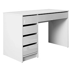 Habitat Et Jardin Bureau Ada - 120 x 75 x 55 cm - Blanc Brillant