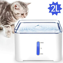 Universal Fontaine pour chats 2L distributeur d'eau pour chiens automatique éclairage LED électrique inclinaison 7 degrés conception soin du cou chiot chat | Fournitures d'arrosage pour chat pas cher