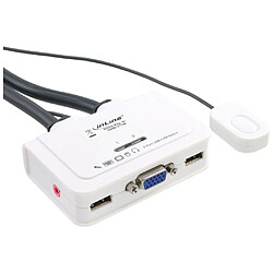 Commutateur KVM InLine® 2 ports VGA USB avec audio