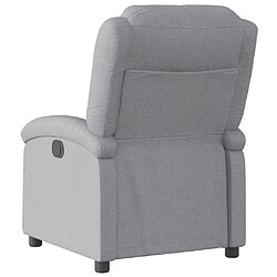 Maison Chic Fauteuil inclinable,Fauteuil luxe de relaxation Gris clair Tissu -MN73981 pas cher