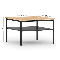 Acheter Bestmobilier Felicia - table basse - 60 cm