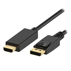 Cable Ewent EC1430 DisplayPort 1.2 a HDMI 1m Negro