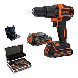 Trapano percussione batteria Black & Decker BDCHD181B2FC