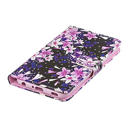 Acheter Wewoo Housse Coque Étui en cuir à rabat horizontal Lily Pattern pour LG V40 ThinQavec support et logements cartes et porte-monnaie