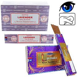 Encens indien calme et clairvoyance Lavande Satya Sai Baba 1x (12 batons)