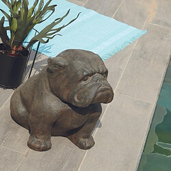 Jardinex Statue jardin Bull... 45 cm - Gris anthracite