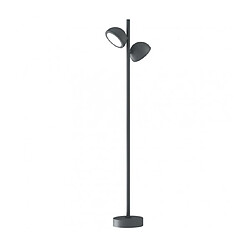 Luminaire Center Lampadaire Everest Anthracite 2 ampoules 90cm