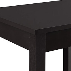 Helloshop26 Table basse de salon stylée table d'appoint avec espace de rangement stockage MDF 74 x 38 x 30 cm marron foncé 03_0006152