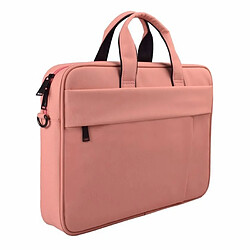 Avis Wewoo Sacoche DJ03 Sac à bandoulière étanche pour ordinateur portable 15,6 poucesanti-rayures et anti-rayuresavec ceinture valise rose