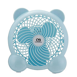 (Bleu) DC 5V USB Mini Ventilateur de Bureau Ventilateur De Refroidissement Silencieux Portable Pour Voyage En Camping