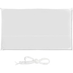 Helloshop26 Voile d'ombrage rectangle 2 x 4 m blanc 13_0002931_2