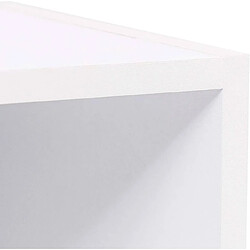 Helloshop26 Bibliothèque MDF étagère de rangement pour bureau salon salle d'étude avec 6 compartiments 158,4 cm blanc 19_0000210