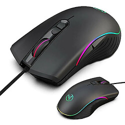 Avis Universal Gaming Mouse 6400DPI Ergonomic Hand Grips RGB RETRACTIF OPTICAL WIRED GAMING MONDE