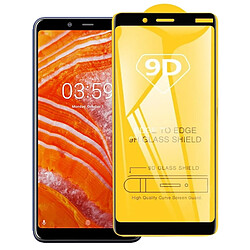 Wewoo Film de verre trempé de plein écran de colle 9D pour Nokia 3.1 Plus