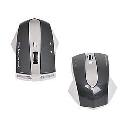 Avis Yonis Souris Sans Fil Rechargeable Avec HUB Noir Argent