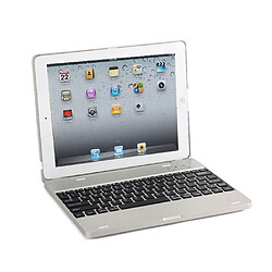 Acheter Wewoo P2095 pour iPad 4/3/2 version ordinateur portable en alliage d'aluminium Bluetooth clavier housse de protection argent