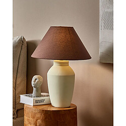 Beliani Lampe à poser en céramique beige RODEIRO