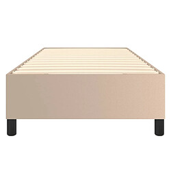 Acheter vidaXL Cadre de lit sans matelas cappuccino 90x190 cm similicuir