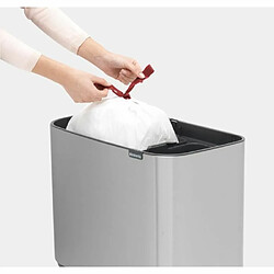 Acheter Brabantia - 316227 - Poubelle BO Touch Bin, 11 + 23 litres, Acier Mat antitraces de Doigts