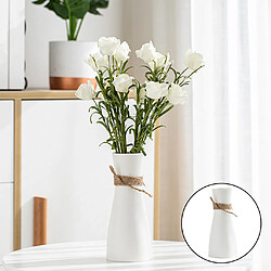 Acheter Vase à Fleurs Simple Avec Corde Décor à La Maison Vases Floraux Pièce Maîtresse De Bureau Blanc