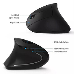 Avis Universal USB 2.4G Wireless Ergonomic Vertical Mouse Design Optical 6D 1600DPI Game Mouse pour la main droite,