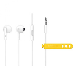 GUPBOO Écouteurs intra-auriculaires classiques Realme écouteurs de musique filaire avec micro intégré casque de type C 3.5mm pour Smartphone Realme 7 7 pro pas cher