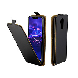 Wewoo Coque Souple Etui en cuir de type TPU à rabat vertical Business Style avec fente pour carte Huawei Mate 20 Lite / Maimang 7 Noir