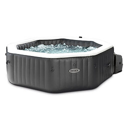 Intex Pure spa carbone 4 places octogonal - bulles, jets, écostérilisateur, wifi