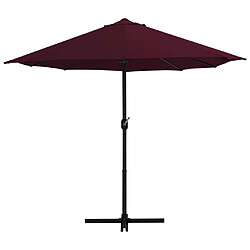 Avis Maison Chic Parasol Jardin | Parasol d'extérieur avec mat en aluminium 460 x 270 cm Bordeaux - GKD16606