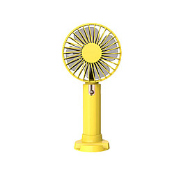 Avis F06 Ventilateur de Poche Jaune Personnel Petit Ventilateur de Maquillage Refroidisseur de Voyage Portable à Vents Forts avec Base Détachable pour la Randonnée Shopping pour Filles