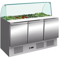 Saladette Réfrigérée Inox Pare-Haleine Verre - L2G