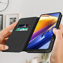 Avis Avizar Housse Xiaomi Poco F4 GT Clapet Magnétique Portefeuille Support Vidéo noir