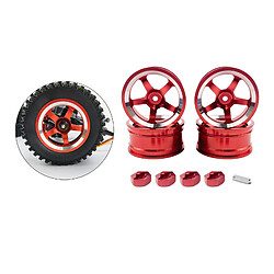 Avis Jante De Roue En Métal 4pc Pour MN86KS MN86 MN 1/12 Pièces De Mise à Niveau De Camion De Voiture RC Rouge